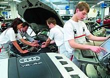 Ausbildung zum Kfz-Mechatroniker bei Audi. Foto: Auto-Reporter/Audi